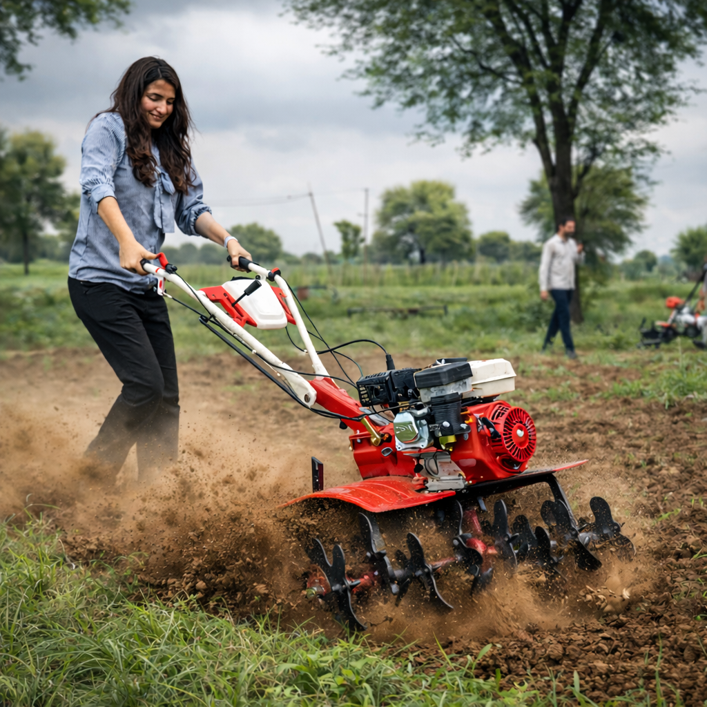 Power Weeders, Reapers, Seed Drills