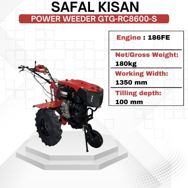 Safal Kisan 9500P Petrol Power Weeder – Heavy Duty Cultivator Machine