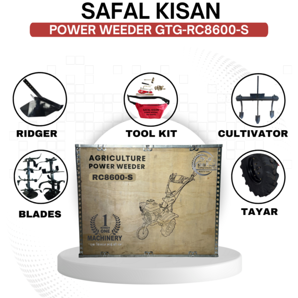Safal Kisan 9500P Petrol Power Weeder – Heavy Duty Cultivator Machine