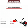 Safal Kisan GX-35CC Brush Cutter – 35CC Petrol Lightweight Grass Cutting Machine
