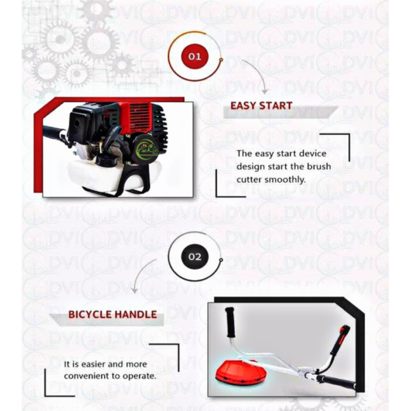 Safal Kisan GX-35CC Brush Cutter – 35CC Petrol Lightweight Grass Cutting Machine