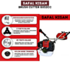 Safal Kisan GX52CC Brush Cutter – 52CC Petrol Heavy Duty Grass Cutting Machine
