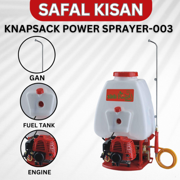 Knapsack power Sprayer-003 - 3 Safal Kisan Knapsack Power Sprayer-003 (Petrol, 35CC)