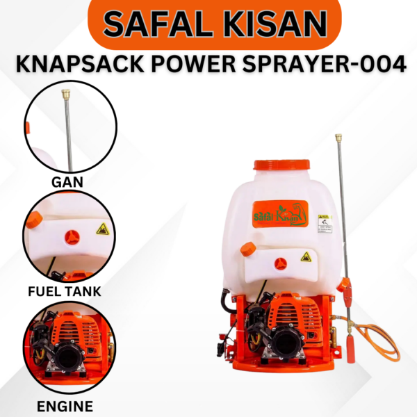Knapsack power Sprayer-004 -3 Safal Kisan Knapsack Power Sprayer-004 (2 Stroke, Petrol)