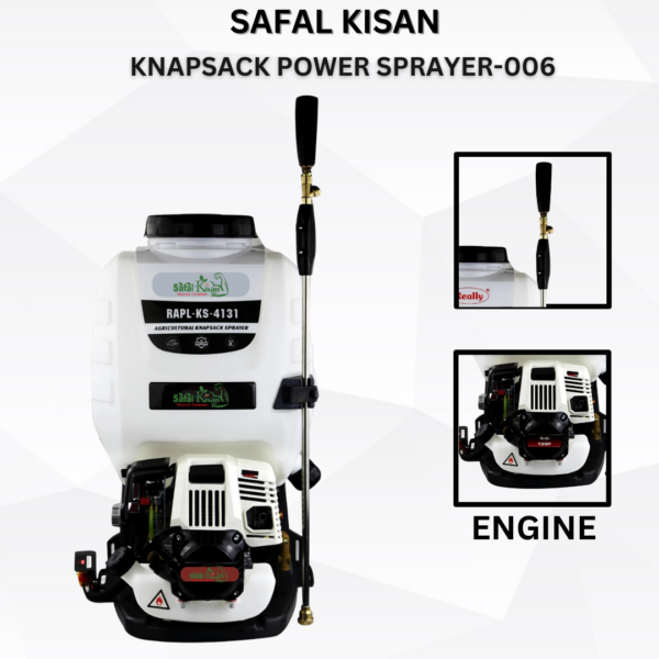 Knapsack power Sprayer-006-3 Safal Kisan Knapsack Power Sprayer-006 (35CC, 4 Stroke, Petrol)