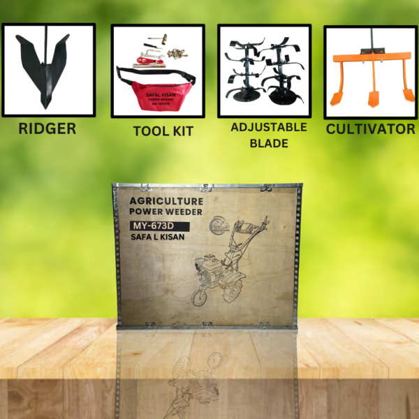Safal Kisan MY-673D Diesel Power Weeder – KAMA Engine Mini Tiller