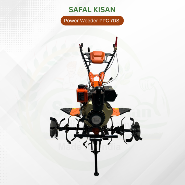 Safal Kisan PPC-7DS Diesel Mini Power Tiller with 32 Dry Land Blades