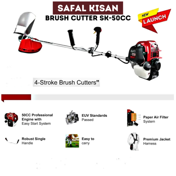 Safal Kisan SK-50CC 50CC Petrol Brush Cutter for Farming & Gardening