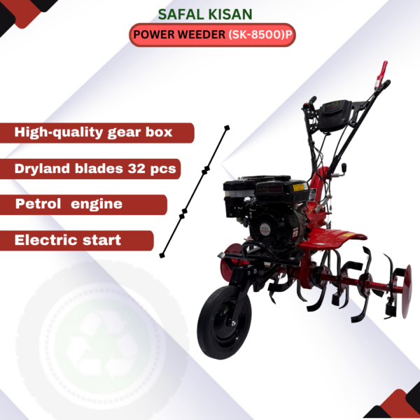 SK-8500P 7.5 HP Petrol Power Weeder – Heavy Duty Rotary Cultivator