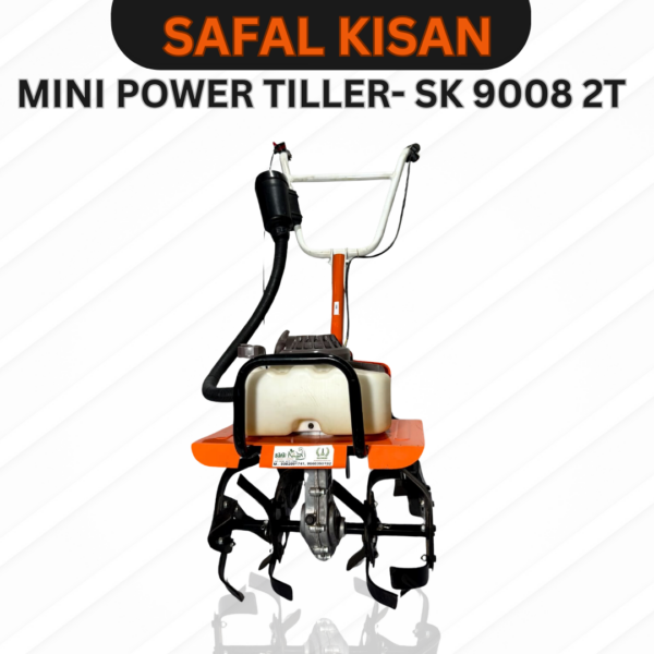 Safal Kisan SK-90082T 90CC Mini Power Tiller – 2 Stroke Petrol Cultivator