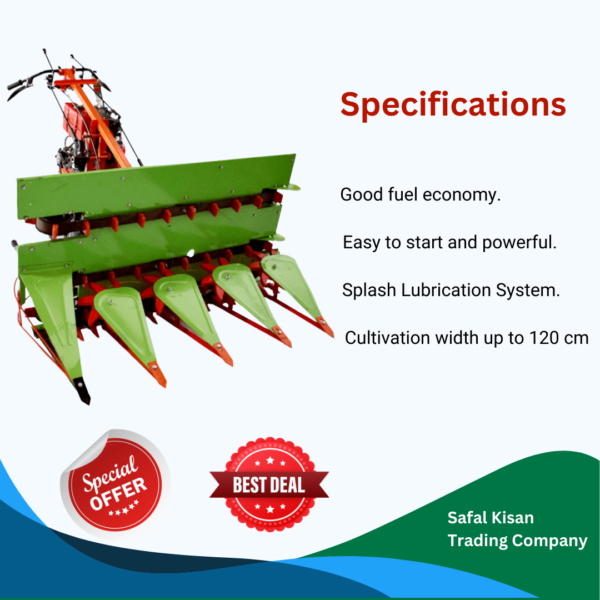 Safal Kisan SK-3FD Self-Propelled Diesel Power Reaper for Wheat & Paddy