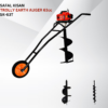 Safal Kisan SK-63T Trolley Earth Auger – 2 Stroke Petrol Post Hole Digger