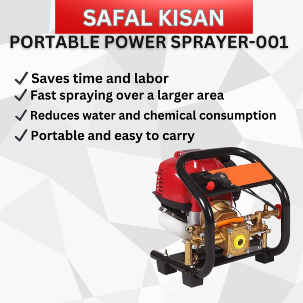 Safal Kisan Portable Power Sprayer-001 (3HP Petrol Engine)