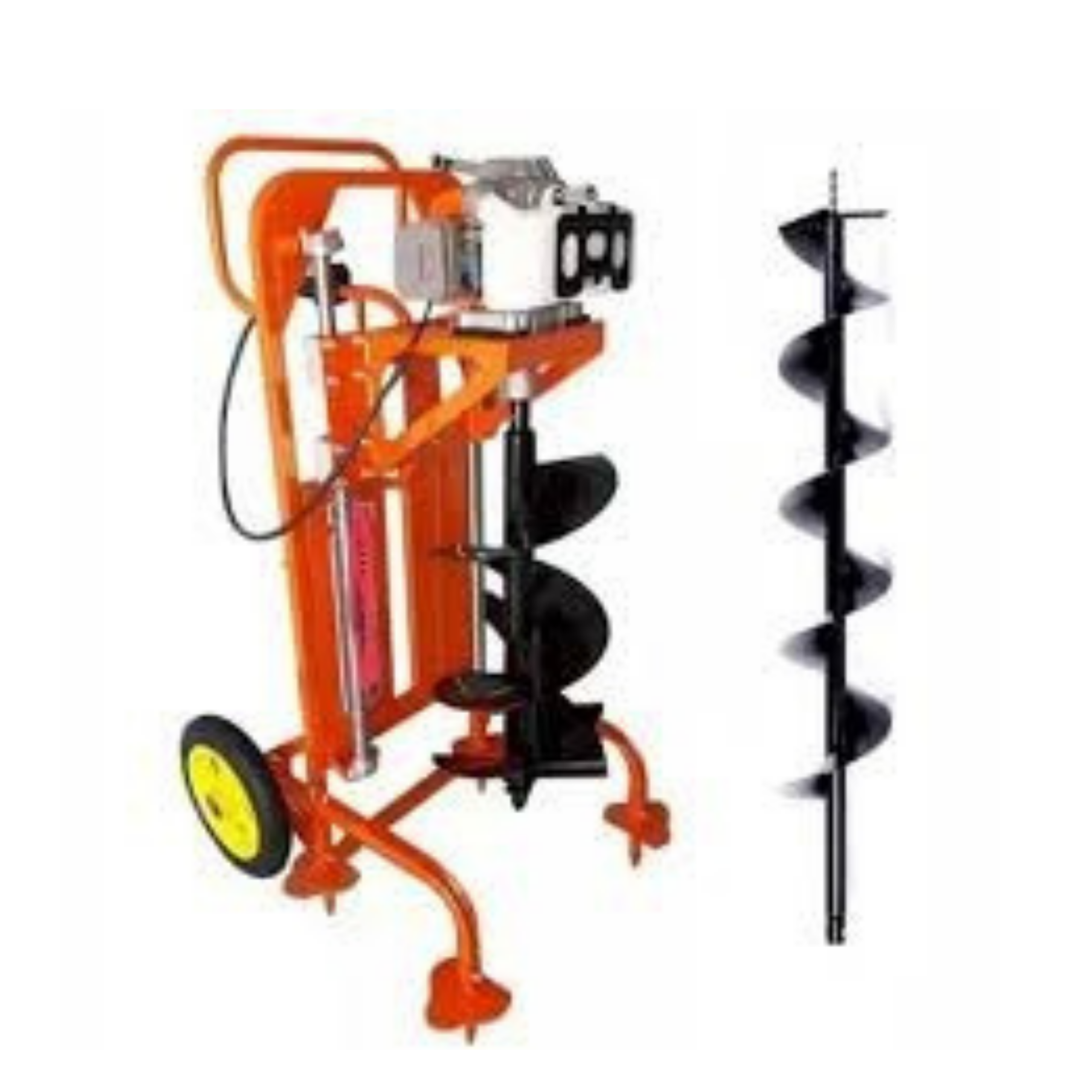Safal Kisan SK-63T Trolley Earth Auger – 2 Stroke Petrol Post Hole Digger